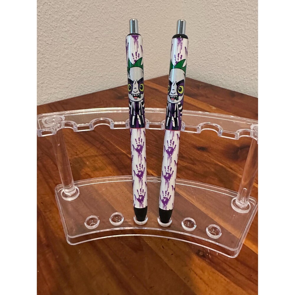 Creepy horror Inkjoy Personalized Pens, Refillable gel pens, Vinyl Wrap, Customi